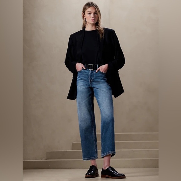 Banana Republic High Rise Wide Leg Crop, size 27 - Picture 1 of 10